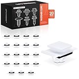 A-Premium 20 PCS Nylon Rocker w/Sealer Car Retainer Fastener Push Pin Clips Compatible with Hyundai Elantra N Sonata Santa Fe Tucson Veloster N Kona Electric Palisade Ioniq Nexo Palisade Santa Cruz