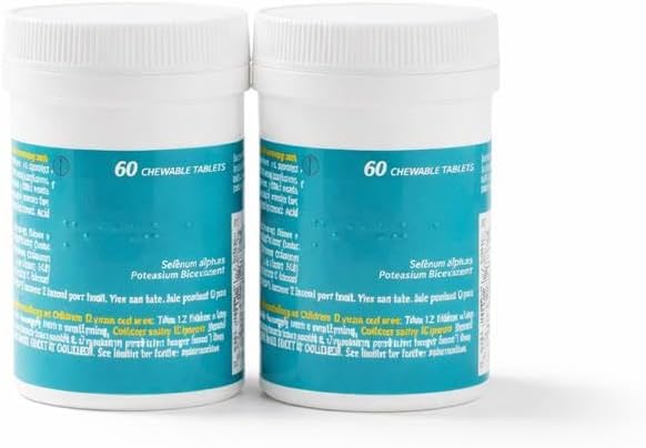 GAV Peppermint Chewable Tablets Acid Reflux & Heartburn | 60 Count | 2 Pack