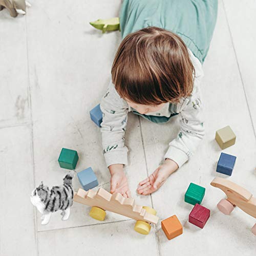 Amosfun Boneca de Gato de Pelúcia Brinquedo de Animal de Pelúcia Travesseiros de Pelúcia Figuras de