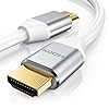3m HDMI Kabel 8k @ 120 Hz mit DSC – 7680 x 4320 – UHD II – kompatibel zu HDMI 2.1 2.0a 2.0b – 3D – Ultra High Speed mit Ethernet – Dynamic HDR10+ – VRR – ARC – Blu Ray PS4 PS5 Xbox – Weiß