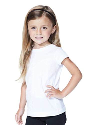 RABBIT SKINS Toddler Girls 100% Cotton Jersey Short Sleeve Tee (3316)3