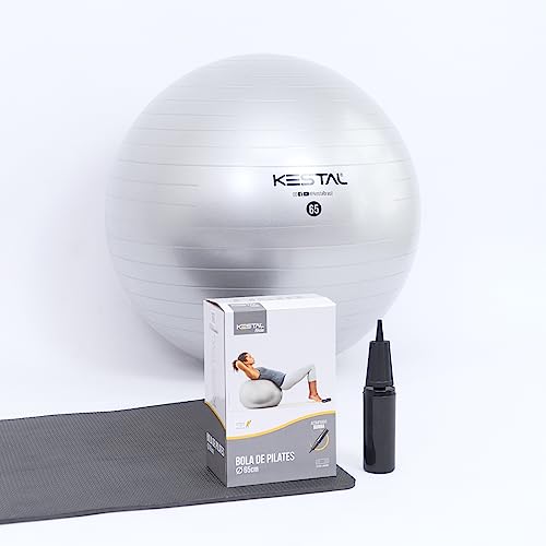 Bola de Pilates, Kestal - 65cm, Cinza
