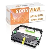 SOONVIEW 55B0ZA0 MS331 Black Imaging Unit Replacement for Lexmark MS331 MS431 MX331 MX431 MX432 XM1342 XM3142 B3340 B3442 MB3442 (1-Pack, 40,000 Pages)
