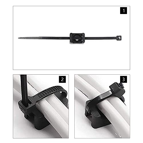 PLCatis 100pz Base per Fascette Supporto Fermacavo...