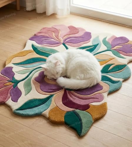 Image of Soft Pure Woolen Modern Collection Tufted Carpet for Living Room,Bedroom'Kitchen and Hall (6 X 8) Feet