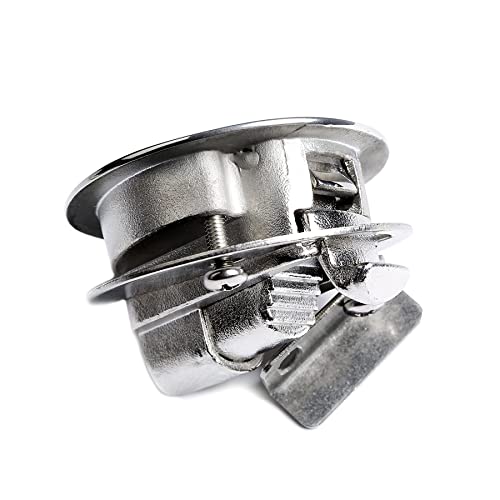 Mxeol Flush Pull Latch Marine Slam Latch 2" Stainless Steel Hatch Latch Round Pull 2 Pack #TOP5