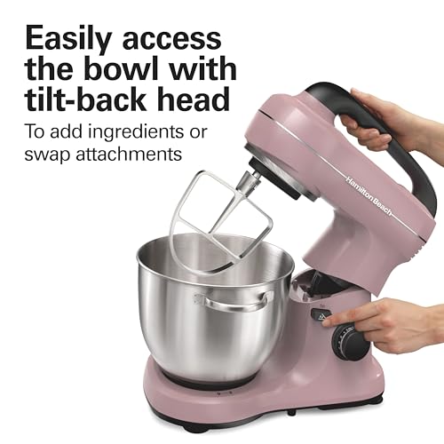 Hamilton Beach 4 Qt Electric Stand Mixer With 7 Speeds, Easy-Carry Handle - image 6