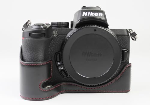 SIUTATDSH �J�����P�[�X PU���U�[ �K�p Nikon �j�R�� Z50 Z30 �P�[�X ���C�i�[�P�[�X �J�����z���_�[�A�ϐk�E�ϏՌ��E�֌g�E�O�r�ݒu�ł��A�d�r�����ł��B(�u���b�N)