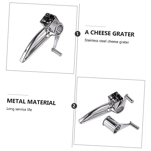 Rallador giratorio de acero inoxidable para queso miniatura 5