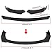 Evargc Universal Car Front Bumper Lip Spoiler Body Kits + 2M / 86.6
