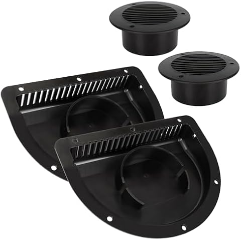 Lonffery RV Vent - RV Vent Covers for Trailer - RV ATV Cycle Truck Cargo Work Trailer Side Air Vents Cover