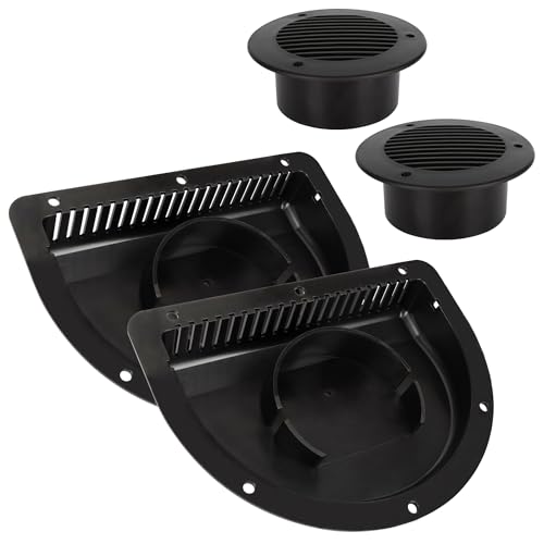Lonffery RV Vent Covers for Trailer - Side Air Vents for ATV Cycle Truck Cargo Work Trailers