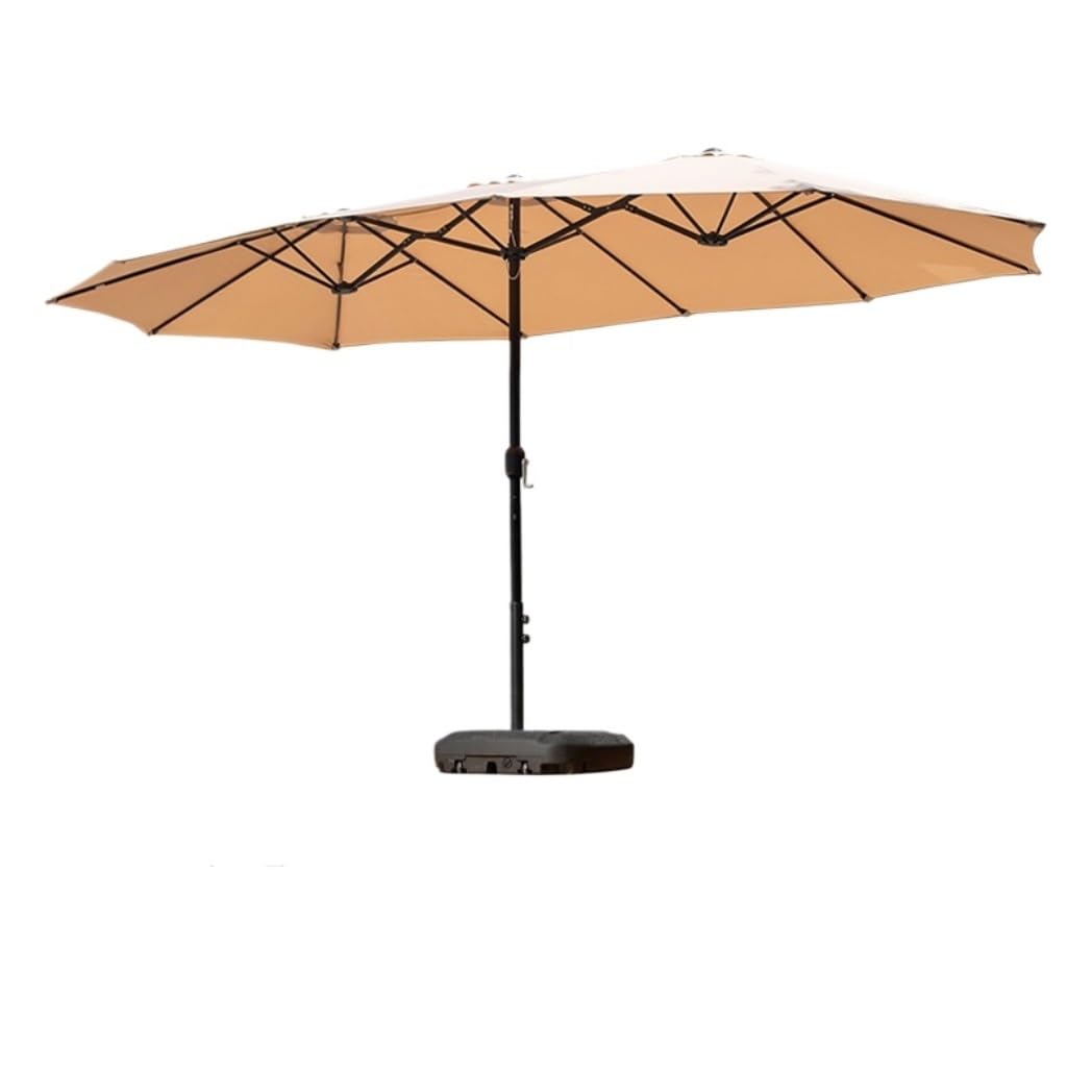 Parasole Dwustronny Parasol Ogrodowy Ogród Na Zewnątrz Bardzo Duże Wodoodporne Podwójne Parasole Z Korbą I Otworami Wentylacyjnymi Parasol Ogrodowy(E)