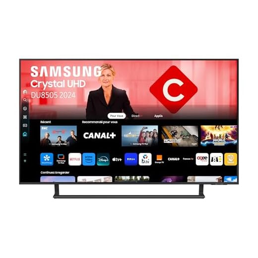 Samsung Téléviseur TU55DU8505 55" (55 Pouces) Crystal UHD 4K Smart TV 2024