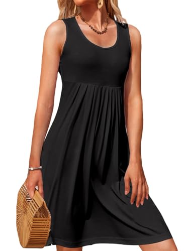 Rayson Femme Robes d'Été sans Manches Casual Débardeur Courte Rob...