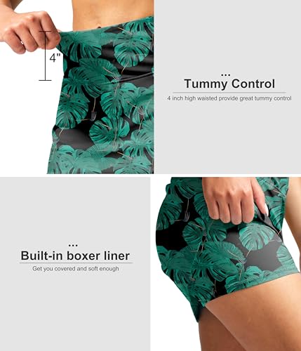 Image of SANTINY Women's 17'' Long Swim Skirt with Pockets High Waisted Modest Tummy Control Swimsuit Skirt Bathing Suit Bottoms