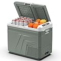 Alpicool 12V Refrigerator Freezer, Portable Refrigerator for Car with Dual Zone 42QT. Car Refrigerator Portable Freezer -4?-68? RV Refrigerator Electric Cooler for Car Freezer Truck Outdoor Camping