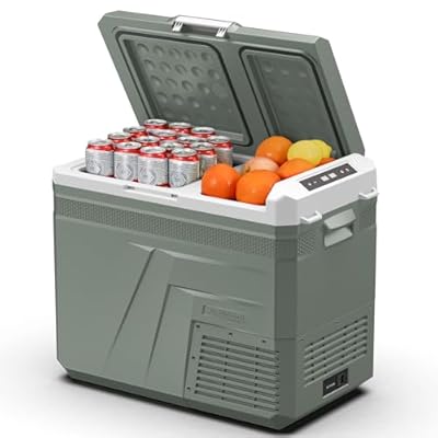 Alpicool 12V Refrigerator Freezer, Portable Refrigerator for Car with Dual Zone 42QT. Car Refrigerator Portable Freezer -4?-68? RV Refrigerator Electric Cooler for Car Freezer Truck Outdoor Camping