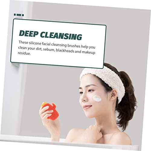 Brosses silicone pour nettoyage visage et exfoliation : pack de 9 outils pour une peau nette - 4