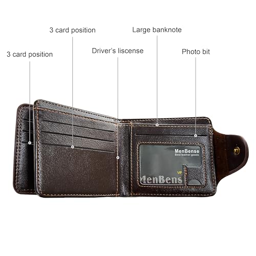 OP Bifold Wallet for Men, Straw Hat Luffy Skull Wallet and Keychain, Anime Fan Stylish Merch Gifts Dark Brown4