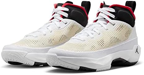 Nike Kid's Air Jordan XXXVII (GS) Basketball Shoe (White/Siren Red/Black, us_Footwear_Size_System, Big_Kid, Men, Numeric, Medium, Numeric_4_Point_5) | Image 1