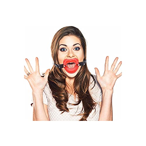 OnundOn Gag Bocca Estremo Silicone Gag Bdsm Gag Bdsm Gag Boccaglio Bocca Bocca Bocca Bene Gag Donna Sesso Sm Mouth Gag (Rosso)