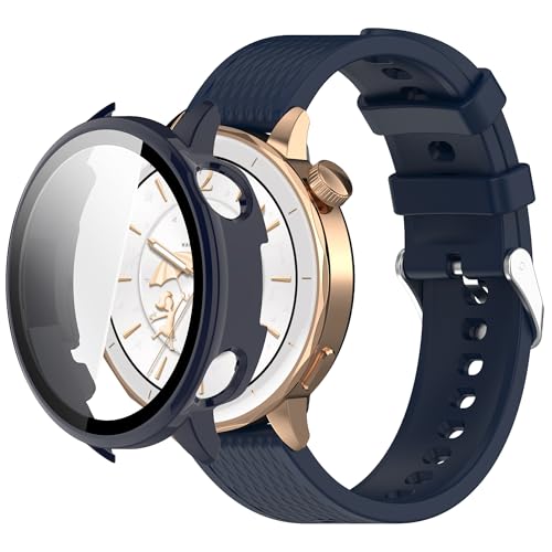 QHBAMD OnePlus Watch 3 43mm �h���X�|�[�c�V���R�����v�o���h - PC�P�[�X �\�t�g �ʋC�� ���߉\�ȃX�g���b�v �W��/�����j���O�p