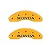 MGP Caliper Covers 20196SHOHYL Yellow Engraved Front/Rear Caliper Cover, Set of 4 (Honda)