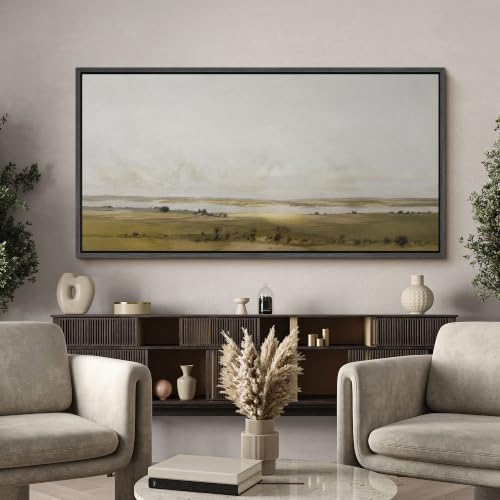 Image of MUDECOR Extra Large Framed Canvas Print Wall Art Lake for Living Room