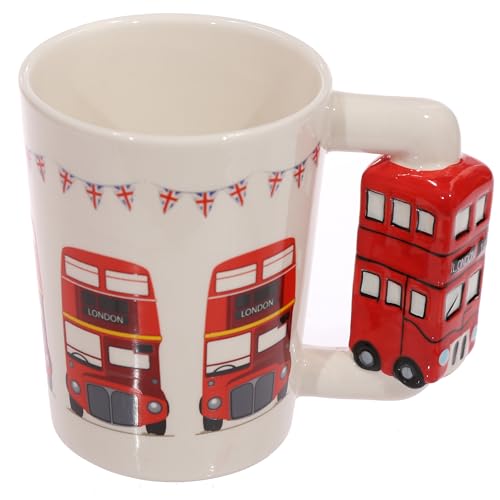 Puckator London Tasse en céramique Dolomite avec poignée en forme de bus