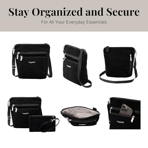 Image of Baggallini Pocket Crossbody Bags for Women 8x8 Small Lightweight Durable Water-resistant Travel Purse W /Rfid