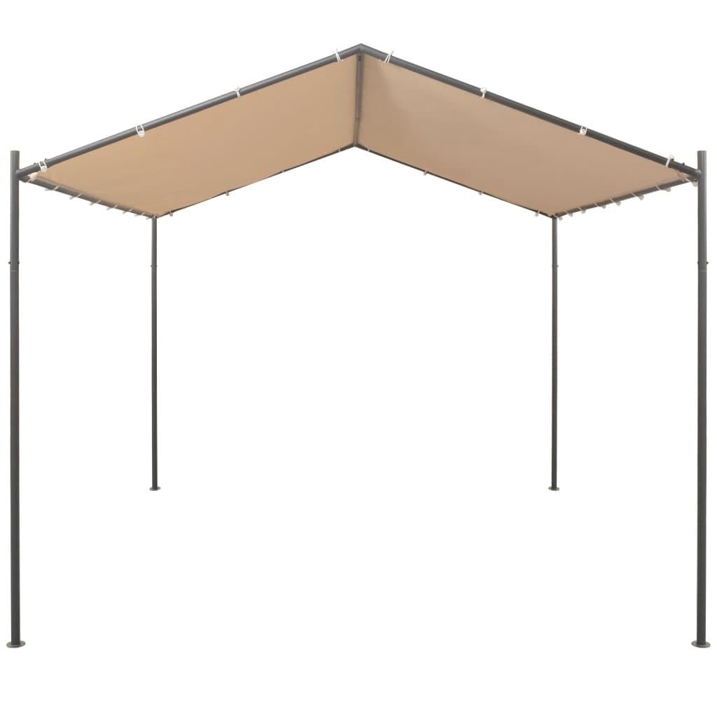 [New] Outdoor Gazebo Tent with Steel Frame Canopy - Sturdy Beige Pavilion Tent by Vinmax (11.1.1 ft)-Beige(118.1 x 118.1)