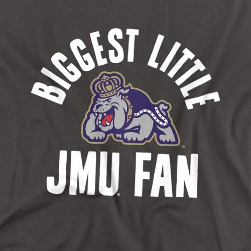 LOGOVISION James Madison University Biggest Little Fan Unisex Infant Snap Suit for Baby2