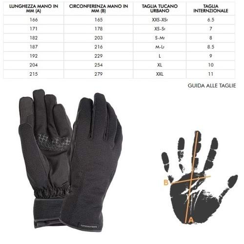 Coppia di guanti tucano urbano 9978hm mounty touch...