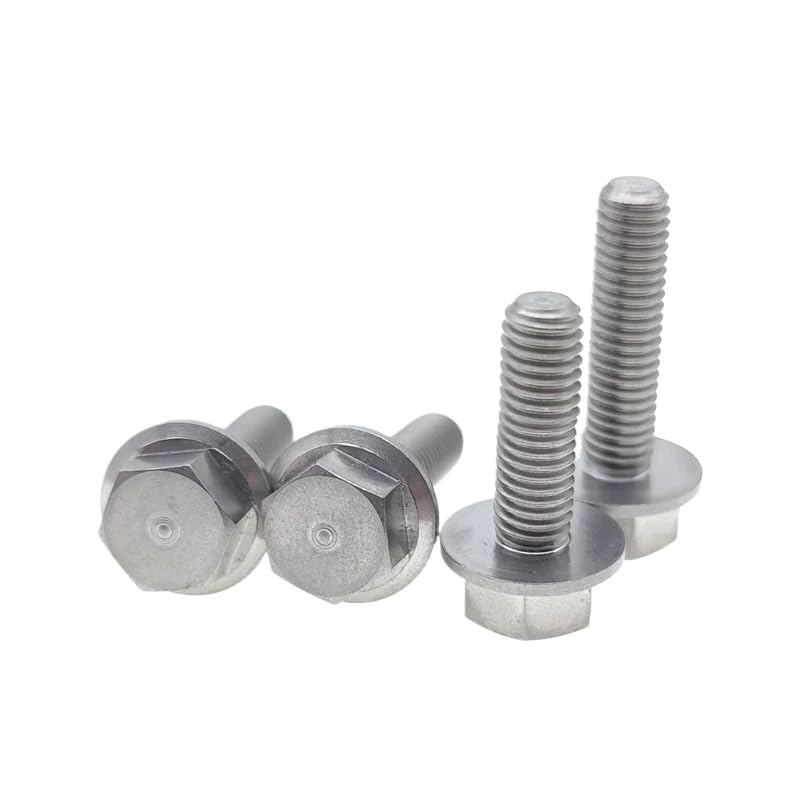 Bulloni a flangia esagonale in titanio GR5 Viti a testa flangiata esagonale M4 M5 M6 M10 (M5-0.8 x 25mm - 10pcs)