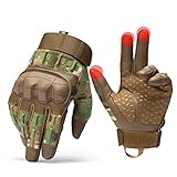 Neusky Herren Taktische Handschuhe Einsatzhandschuhe, Sommer Touchscreen Handschuhe Motorradhandschuhe MTB Handschuhe Outdoor Sport Handschuhe Ideal für Airsoft, Militär, Paintball (Tarnfarbe Pro, L)