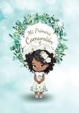 Libro de Firmas Mi Primera Comunión: Libro de Invitados y Recuerdos con Niña en la portada, temática de Flores, Cruces y Símbolos de la Comunión