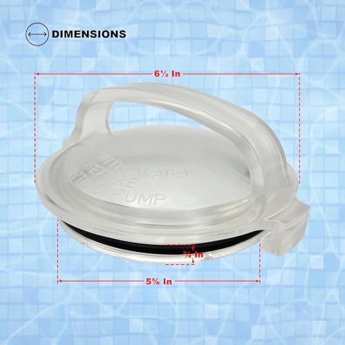 Poolzilla Powerflo Pool Pump Lid Replacement SPX1500D2A - 3X Durable Pro Grade Pump Lid for Hayward Power-Flo Cover - 30% Thicker Material