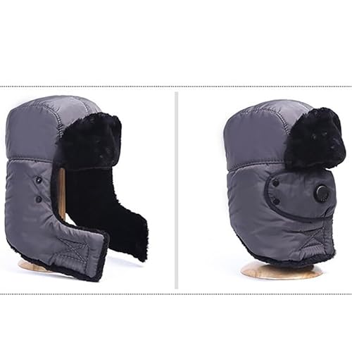 Chewtoyo Boné ajustável com aba de orelha de algodão térmico Trooper quente destacável grosso para i