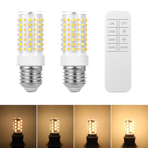 Ampoule LED E27 à intensité variable avec télécommande,0.6-10W,900-1000lm,2700K-6500K(Blanc Chaud à Lumière du Jour), pour salon,chambre,cuisine,à...