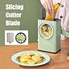 4-in-1 Round Mandoline Slicer Multifunctional Vegetable Slicer Grater Cutter & Slicers for Kitchen, Rotary Drum Salad Cutter Vegetable Shredder Salad Maker (Multi)
