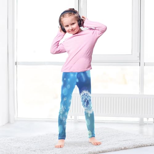 Toddler Girls Leggings Printed Yoga Pants Leggings Dandelion Blue Dot for Kids4