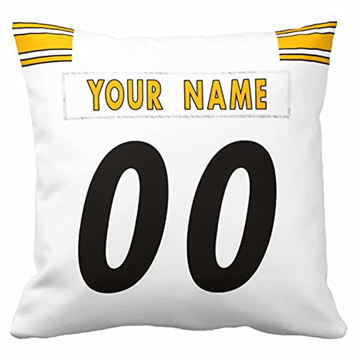 Image of ANTKING Throw Pillow 2 Pack with Custom Name and Number Personalized Gift for Men Women Boys