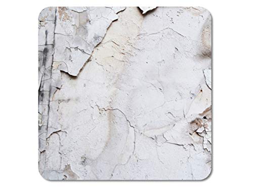 INTERLUXE - Sottobicchieri a LED in Stile retrò Industriale, in Legno Shabby Chic, Colore: Bianco