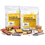 Pack 2 Raciones Emergencia 24H 7200 kcal | Comida MRE Larga Duración 5 Años | Complemento Oficial Kit 72 Horas | Reserva Estratégica Hogar y Mochila
