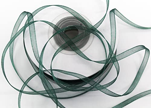 CaPiSo 100 m x 3 mm Organza (Verde Scuro)