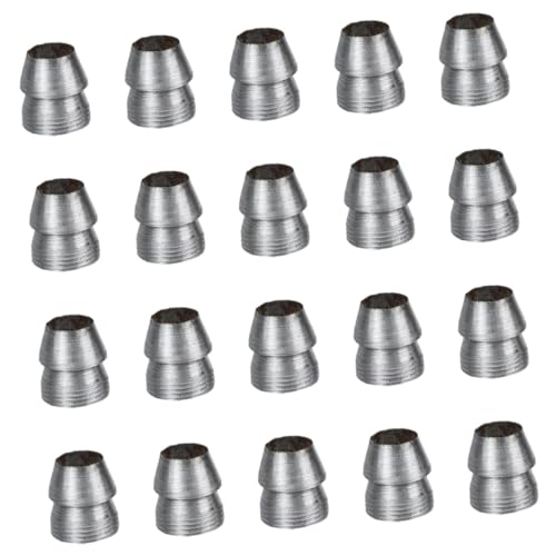 KONTONTY 20pcs Ax Wedge Steel Handle Wedges Wedge for Reinforcing Wedge Round Handle Wedges Taper Wedges for Hammer Wedge Axe Repair Tool Round Wedge Metal Axe Wedge Metal Wedge Iron Silver