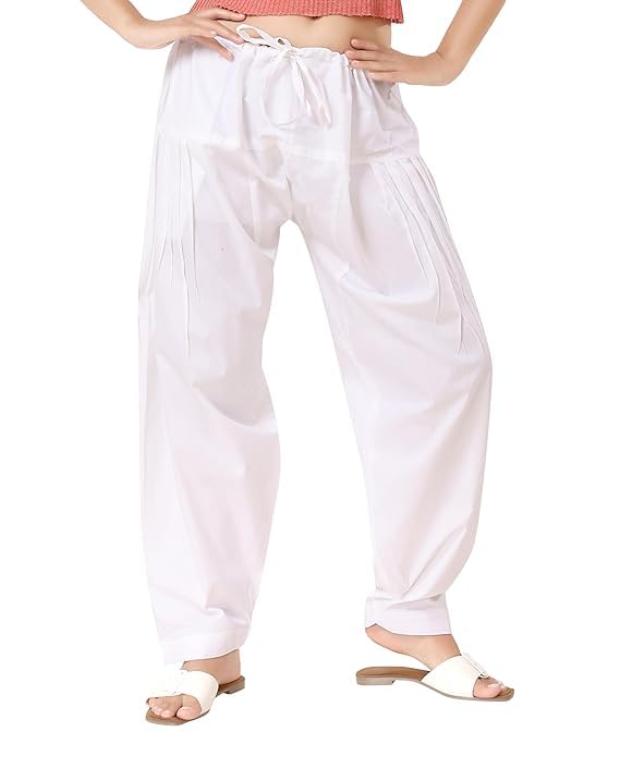 UneR Women's 100% Pure Cotton Semi Patiala Salwar - XXL Size | Premium Comfort Fit Ethnic Bottoms | Breathable Loose Fit Salwar for Wome-image-35