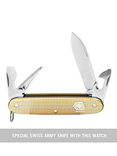 Victorinox Stainless Steel Analog Champagne Dial Men Watch-249092.1, Multi-Color Band - Image 5