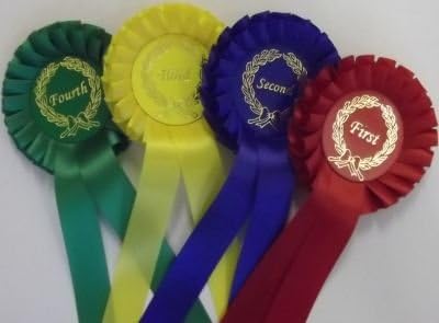 10 Sets of Single Tier rosettes, 1st-4th place